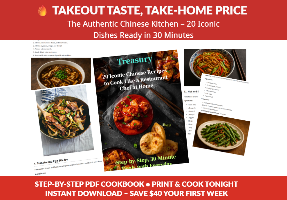 The Wok Master’s Treasury: 20 Iconic Chinese Recipes to Cook Like a Restaurant Chef at Home